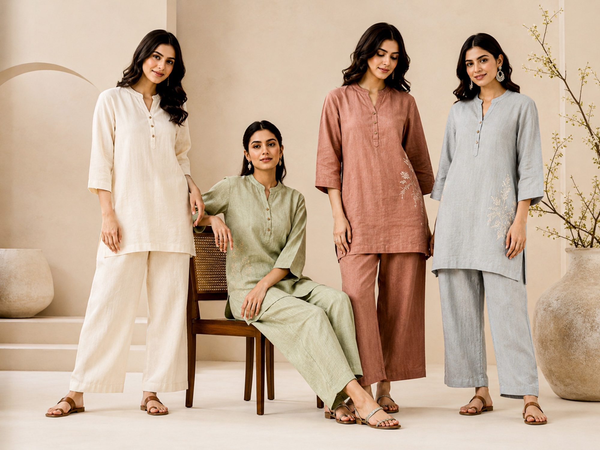 Khadi Cotton Co-ord Set